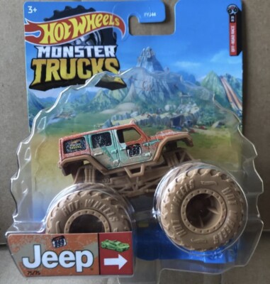 Hot Wheels Monster Trucks Jeep Off-Road Race 1:64 Diecast - Neu Sealed