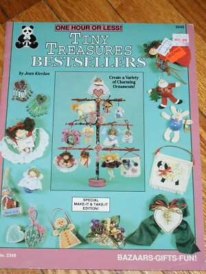 Tiny Treasures Bestsellers Ornaments Jean Kievlan Craft Book Fast Shipping 