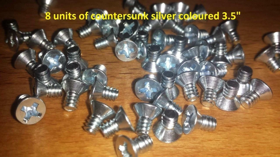 8 UNC 6-32 silver countersunk screws 3.5" hdd Hard drive  Seagate Technology max
