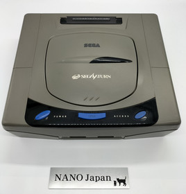 Sega Saturn Gray Console HST-3200 Japanese Version Tested Controller