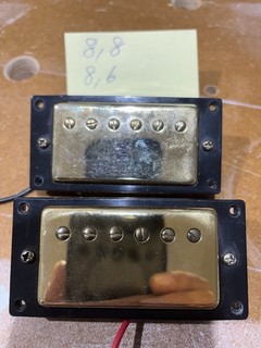 Epiphone Humbucker Tonabnehmer Set Bridge Neck Gold Black
