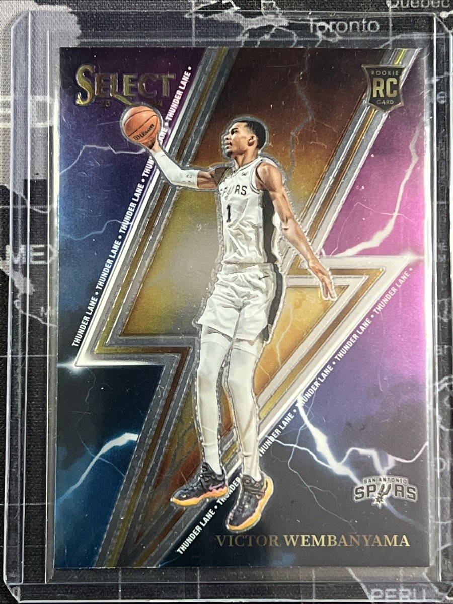2023-24 Panini NBA Select Victor Wembanyama Thunder Lane SP Rookie
