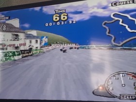 Sega Saturn Mk 2 Console Official Controller All Leads Hdmi Adaptor And Manx Tt