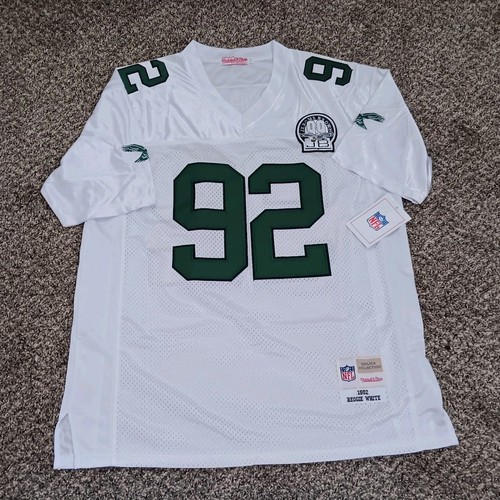 Reggie White XL (50) Philadelphia Eagles White #92 NFL Jersey New - Picture 2 of 2