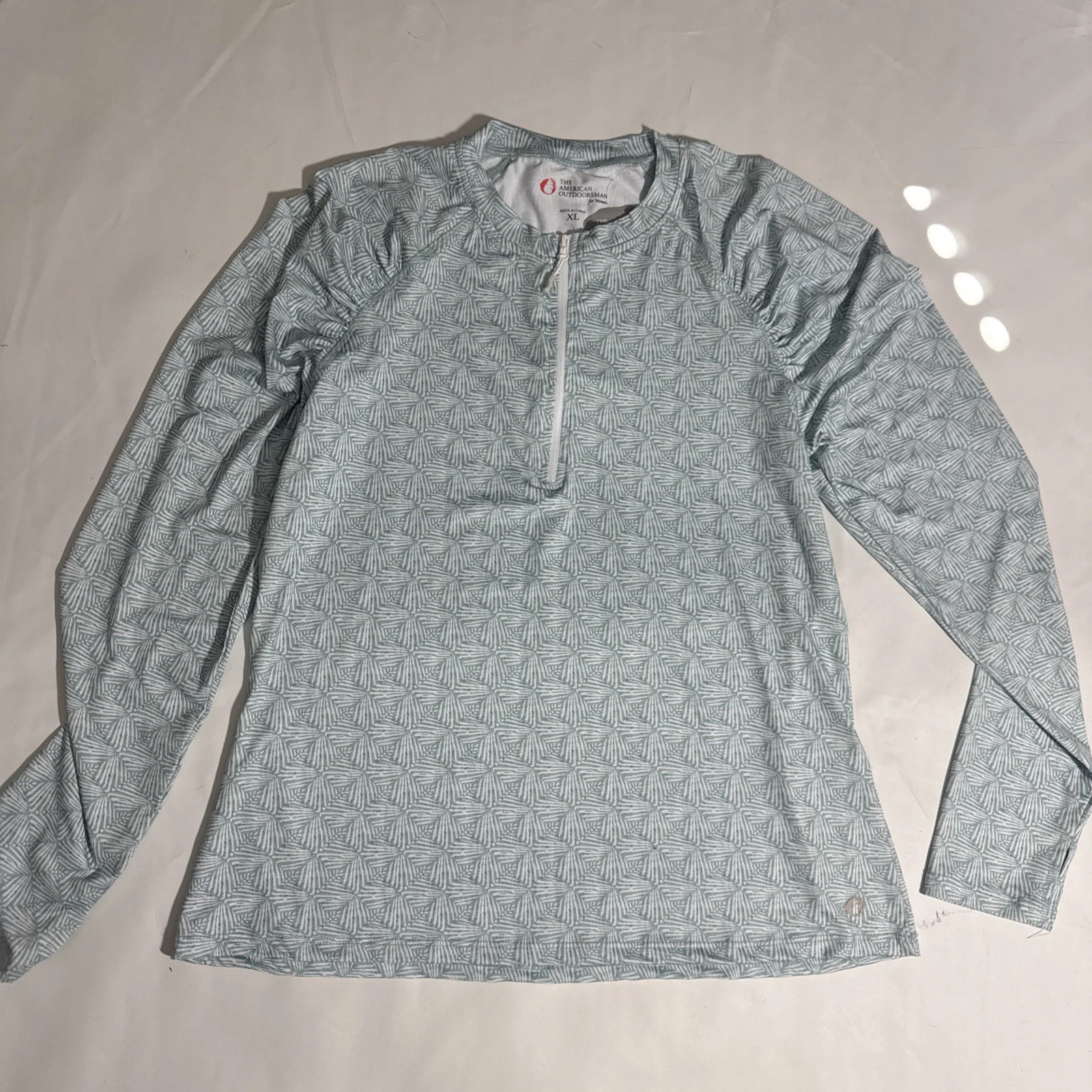 The American Outdoorsman for Women Sun Protection Quarter Zip Pullover Top XL