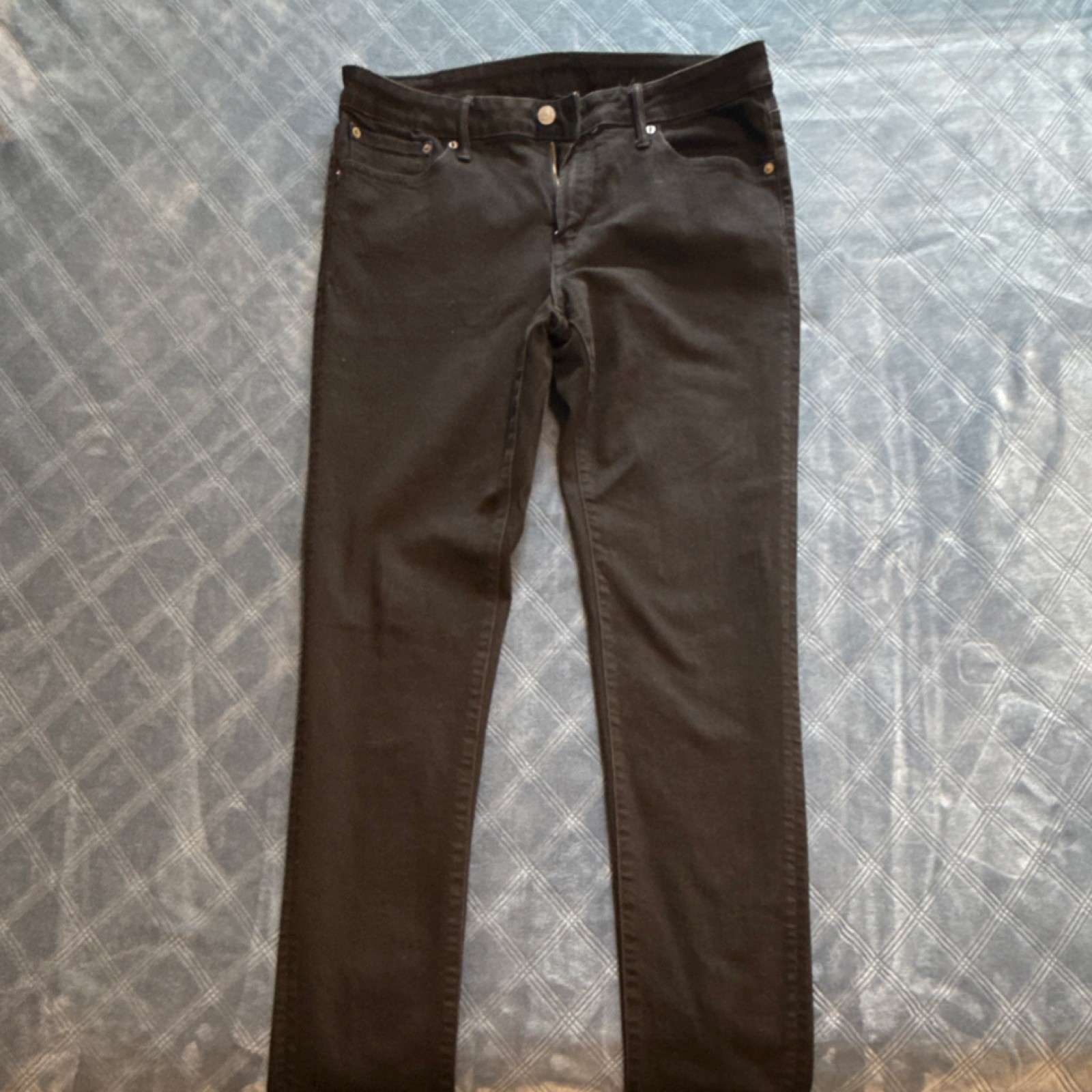American Eagle Athletic Skinny Solid Black Denim … - image 1