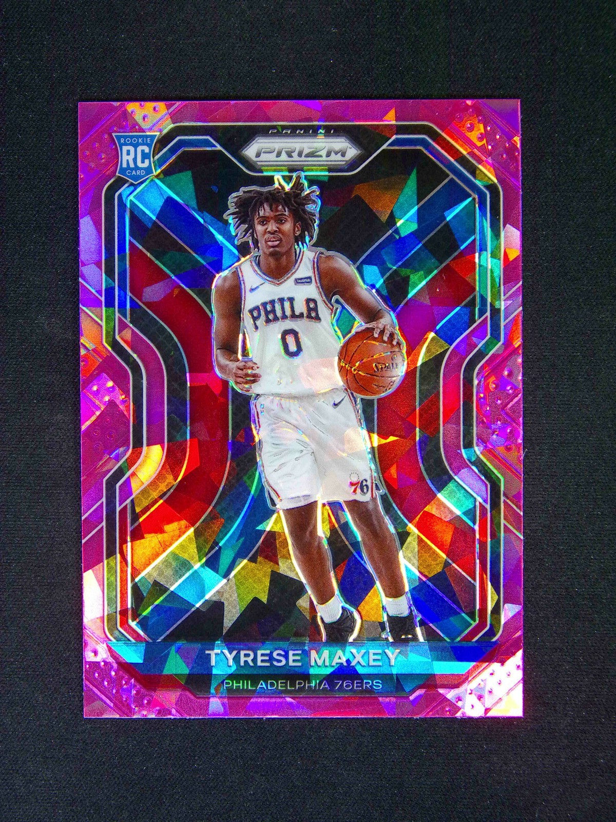 2020-21 Panini Prizm Tyrese Maxey #256 RC Rookie Pink Ice
