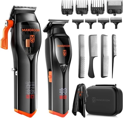 MAXGROOM Haarschneidemaschine Profi Set Mit 9000 U/min Clipper Haarschneider