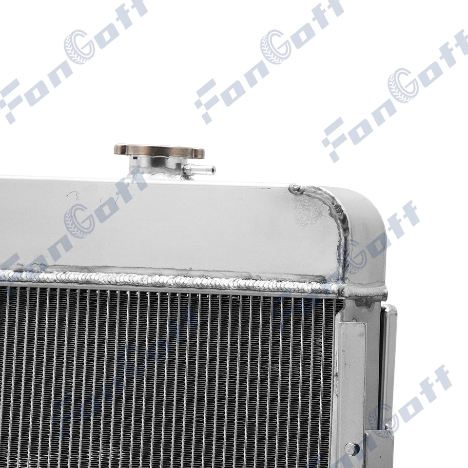 Ventilador de cubierta de radiador de 4 filas apto para Plymouth Special Deluxe Suburban AT CC4950 1949-50 Foto 3 de 4