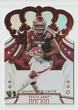 2020 Panini Chronicles Draft Picks Crown Royale #66 Quartney Davis RC - Aggies