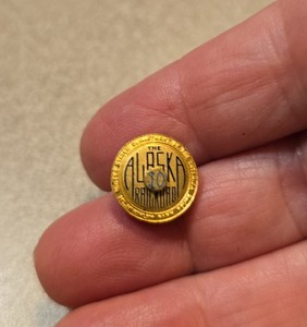 Rare Vintage Lot  Of 2 Alaska Railroad 10 And 15 Years Of Service Pins 1950s/60s