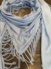 Triangle Baby Blue Scarf Shawl Fringe Trim — photo 2