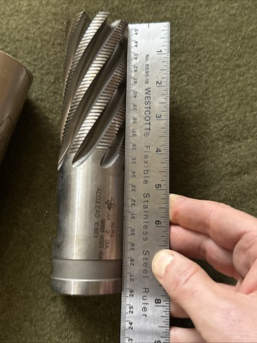 2" Roughing End Mill Set Cobalt 8Fl Long Length Heavy Duty HSCO USA ๐บ๐ธ NOS 3pc - Picture 5 of 17