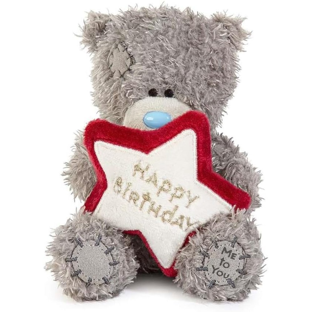 Me to You Plush 10cm High Birthday Bear Embroidered Star Official Collection - Image 2