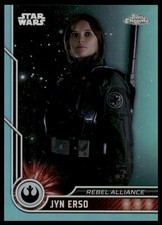 2023 Topps Star Wars Chrome Jyn Erso 19 Aqua 167/199