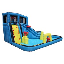 BANZAI 35547 Battle Blast Adventure Park Inflatable Water Slide Pool Toy