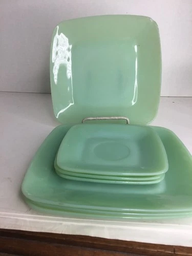 Fire King Jadeite Charm Dinnerware - read description