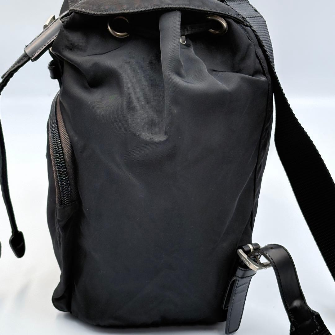 Good Condition PRADA Nylon Classic Mini Backpack Triangle Logo Black from japan thumbnail 4
