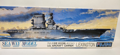 Fujimi Lexington US Aircraft Carrier Sea Way Model 1/700