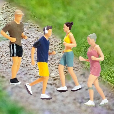 1:87 Bemalte Miniaturfigur im Freien für Park-Architectural Railway Layout