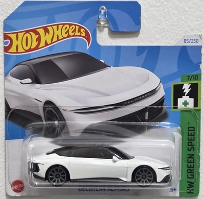 Hot wheels DeLorean Alpha5 HW Green Speed FREE BOXED SHIPPING 