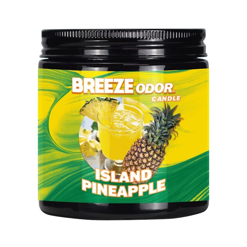 3x Breeze Odor Candle Island Pineapple Aromatherapy Scented Fresh Lot 13oz