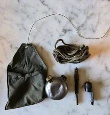 M48 SURPLUS Yugo Yugoslavian Mauser Cleaning Kit: Oil Bottle Muzzle Cap Pouch