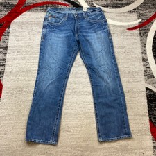 Ariat Jeans 38 Blue M5 Slim Straight Pants Work 38x34 Outdoors Workwear Hike Men