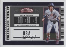 2019 Elite Extra Edition USA Collegiate National Team Tickets Nick Loftin 0i4k
