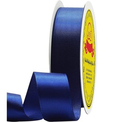 Double Face Satin Ribbon 1'' X 25 Yards Polyester Navy Blue Ribbon for Gift Wrapp