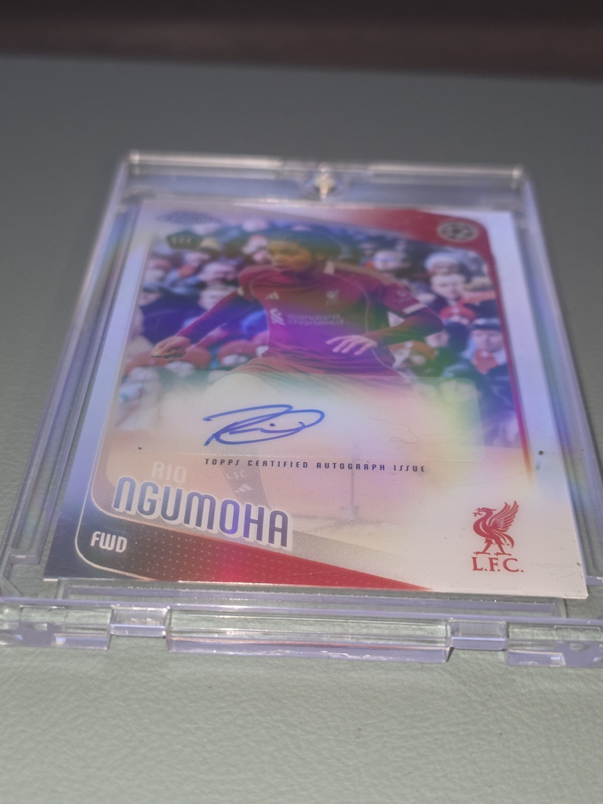 2025-26 Topps Chrome Rio Ngumoha RC Auto Refractor view 1