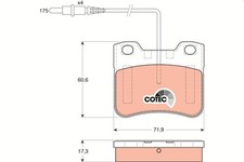Front TRW-OE GDB1031 Brake Pad Set, disc brake for CITROËN,PEUGEOT