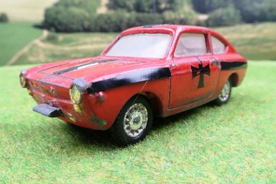 Joal 1:40 Seat 850 Coupe Coupé Metall Auto PKW rot Made in Spain Spanien