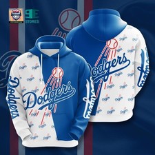 Personalized Los Angeles Baseball Team Dodgerss 3D Hoodie, Unisex Adults S-5XL