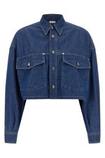 VERSACE Cropped Shirt Blue New & Authentic