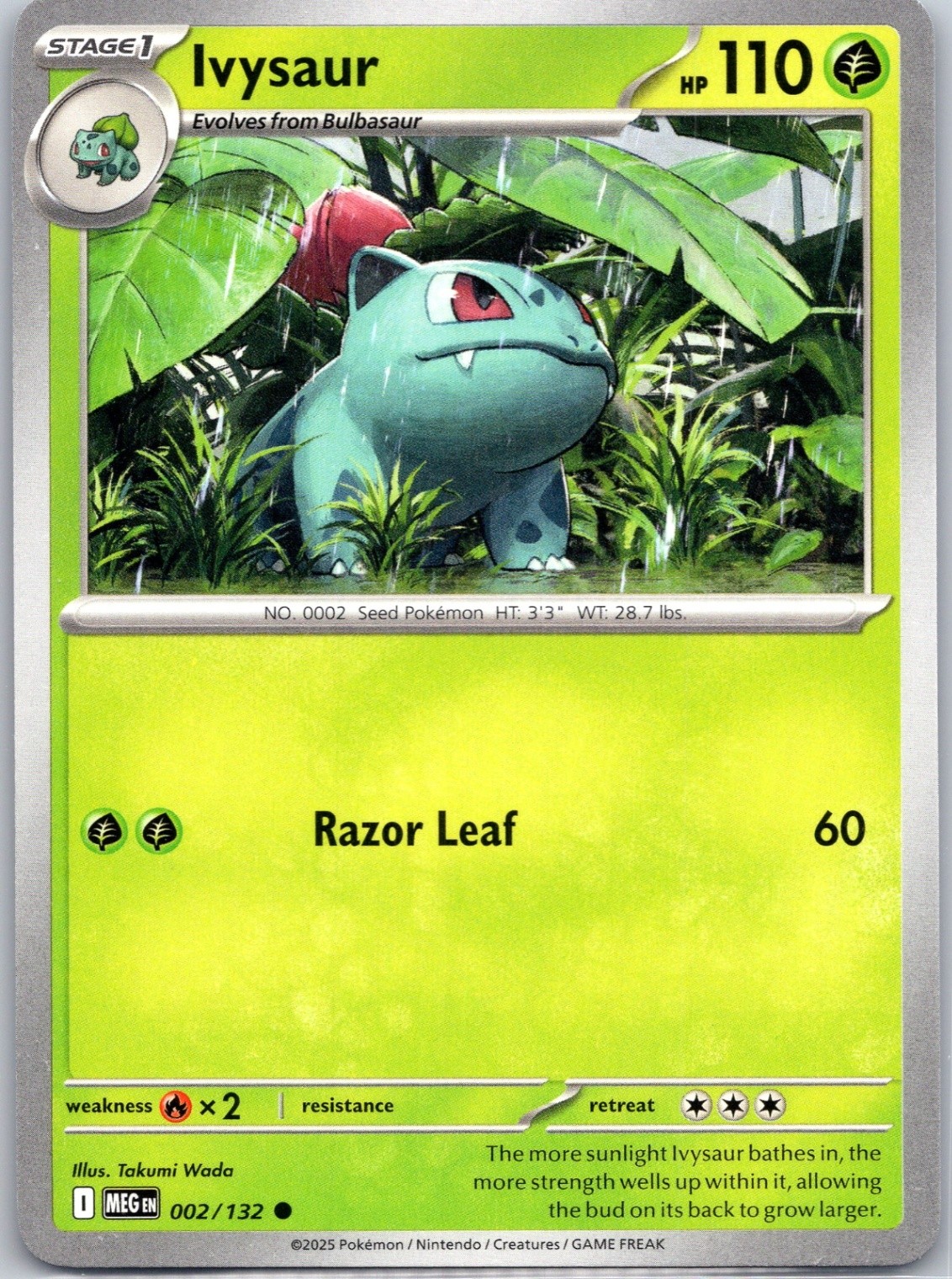 Ivysaur - Normal ME01: Mega Evolution #002/132 NM