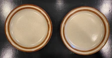 International China/Salad or Dessert Plates/ Suncraft Brandy Pattern/Set of 2