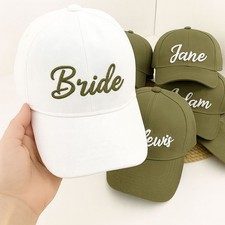 Bride / Squad Embroidered Baseball Cap Custom Name Hen Do Party Fashion Hat Caps