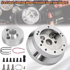 5 6 Hole Steering Wheel Polished Hub Adapter For Flaming Riverididitgmchevy 5 6 Hole Steering Wheel Polished Hub Adapter For Flaming Riverididitgmchevy
