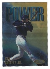 1997 Topps Finest Ken Griffey Jr. #343 Power Gold Embossed Die-Cut SSP