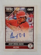 AVERY OWUSU-ASIEDU 2026 Onyx Vintage ON-CARD AUTO #'d 684/880 Diamondbacks