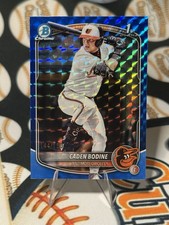 2025 Bowman Draft Caden Bodine 1st Chrome Blue Geometric Refractor /150