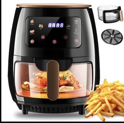 KEHOT Heißluftfritteuse 6 Liter mit Sichtfenster & Touchscreen (Neu & OVP)