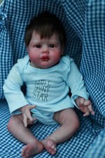 19In Weighted Reborn Baby Doll Realistic Newborn Boy Girl Hand-Rooted Hair Gift