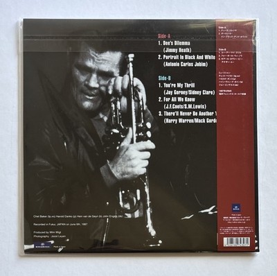 Chet Baker LP Live In Fukui Japan 1987 Vol 2 RSD 2026 Limited