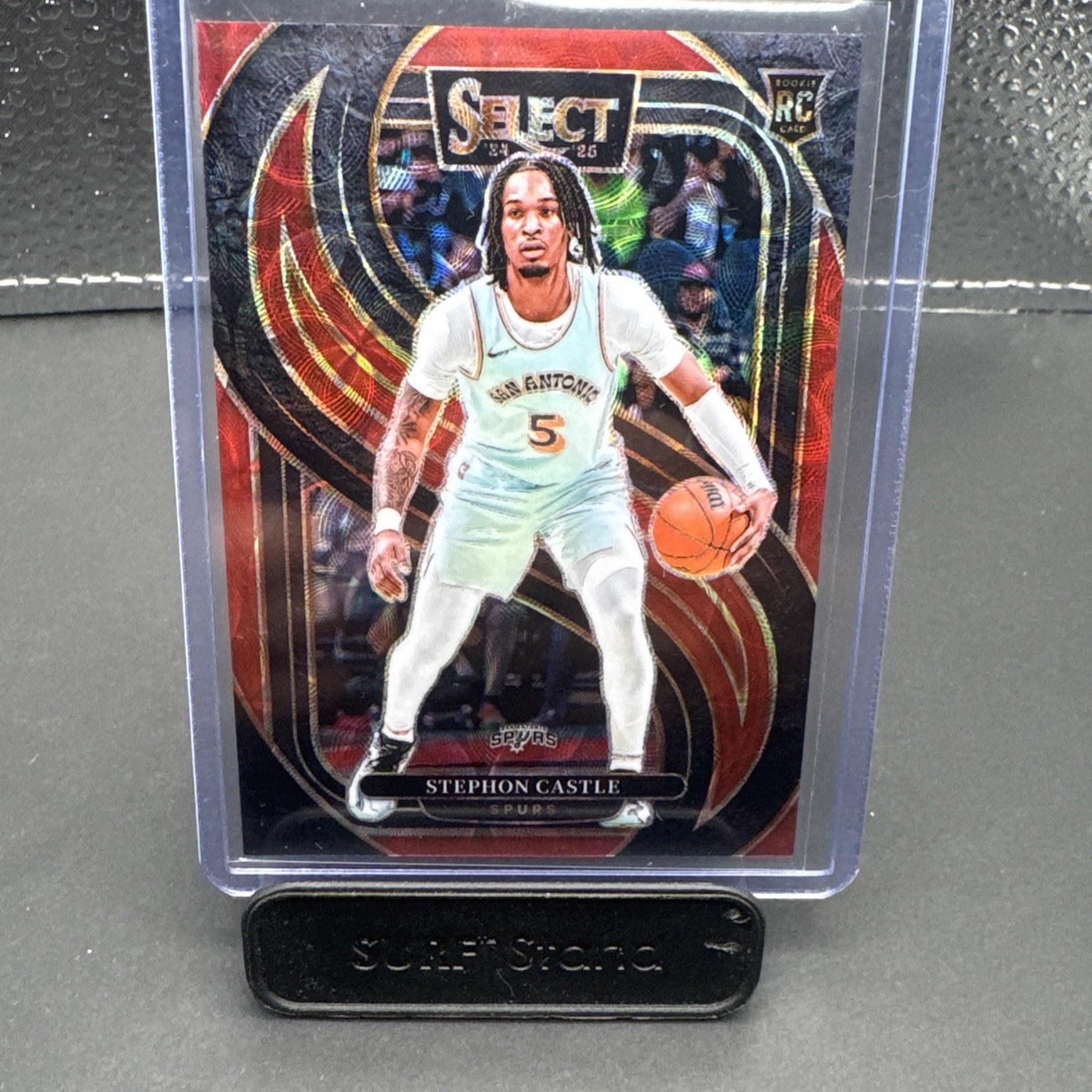 2024-25 Panini Select - Premier Stephon Castle #175 Red Scope Prizm /249 (RC)