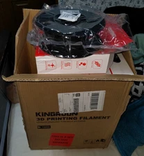 10x EMPTY Kingroon Black Filament Holder Spools Roll Spindle w/ Boxes, Bags, Des