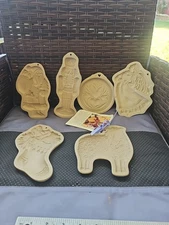  1981-1992 Brown Bag Cookie Mold Clay Art Hill Design Inc Lot 6 Pre Owned Cond
