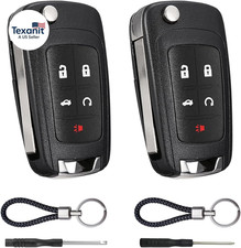 Key Fob Case Replacement 5 Button for Chevy Cruze Camaro Impala Equinox GMC Terr