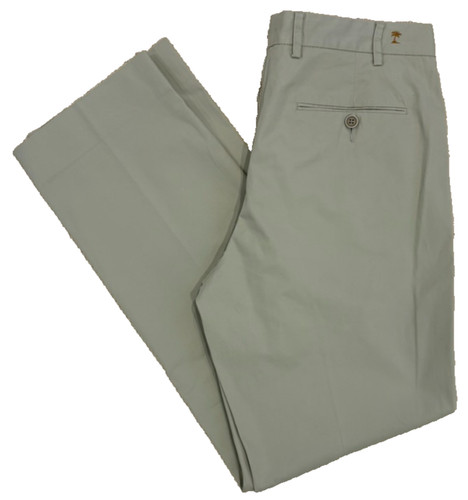 EUC Tommy Bahama Chino Pants Men 32x32 Khaki Tan Beige Flat Front Classic Golf